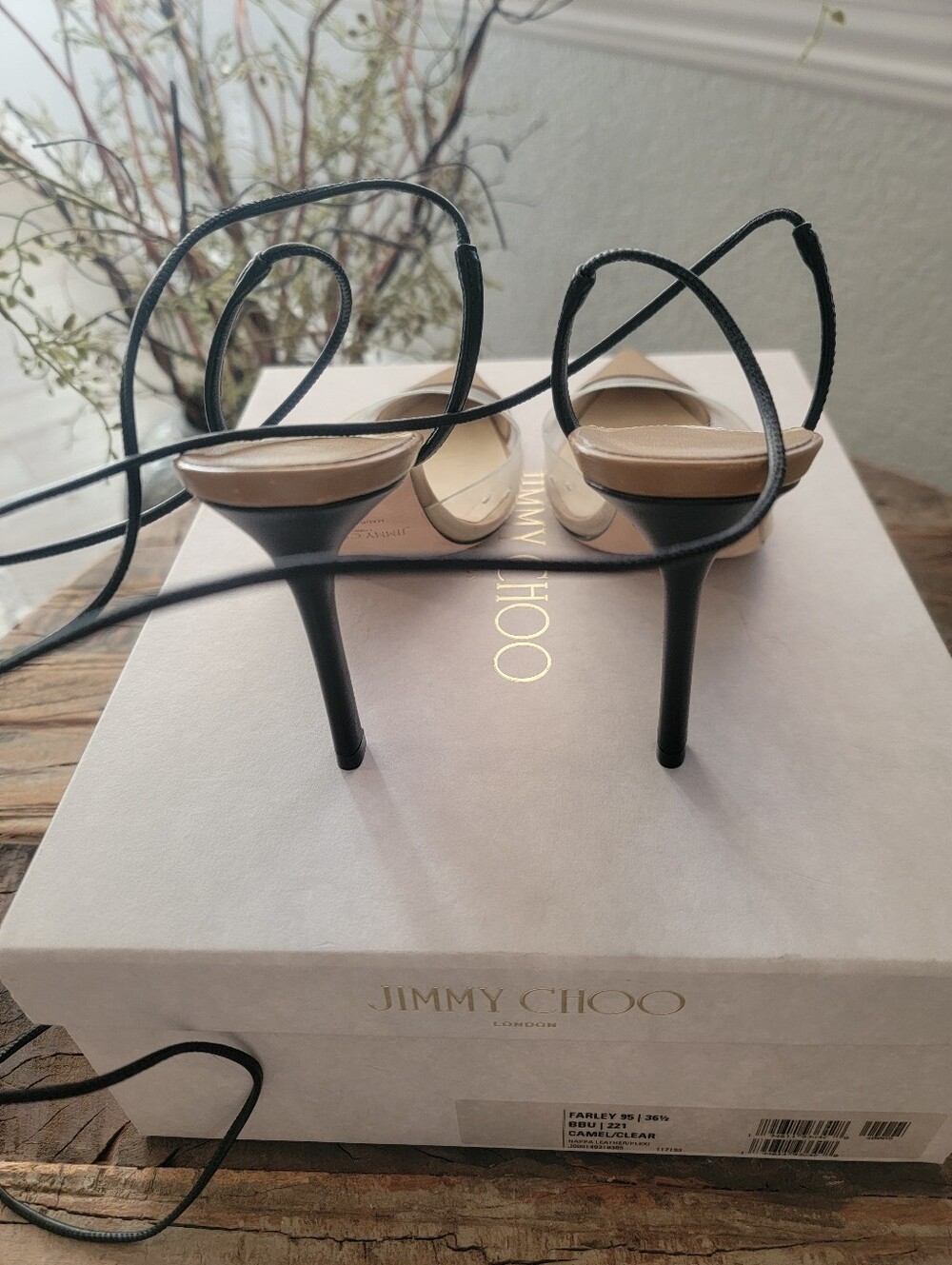 Jimmy Choo Farley 95 Leather Pump - Picture 4 of 8